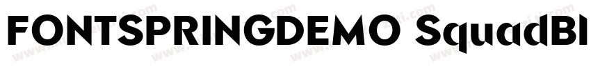 FONTSPRINGDEMO SquadBlackRegular字体转换